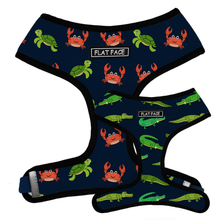 Load image into Gallery viewer, Flat Face Duo Reversible Harness - Croco Turtle - Flat Face