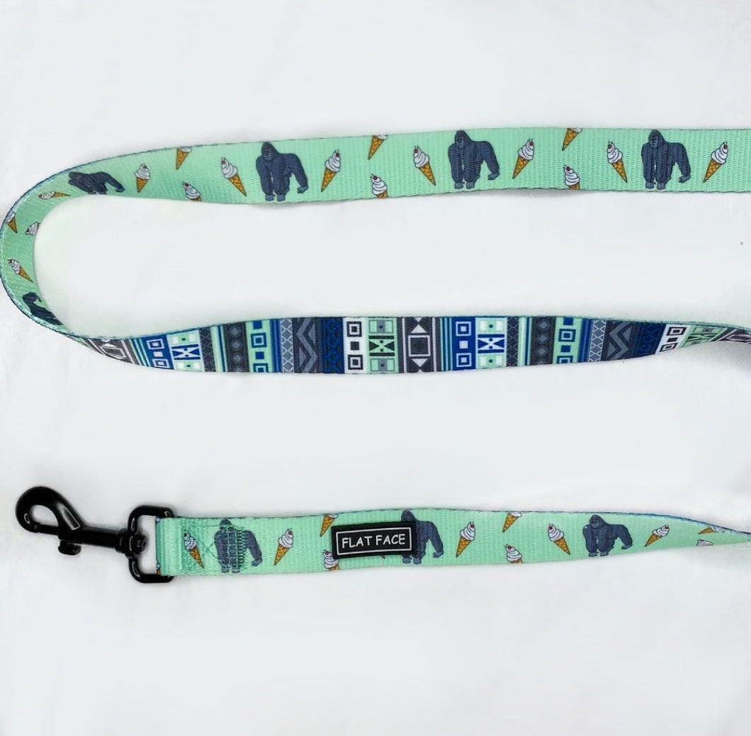 Flat Face Duo Reversible Leash / Lead - Aztec Ape - Flat Face