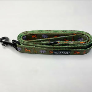 Flat Face Duo Reversible Harness and Leash / Lead Set - Lazy Safari - Flat Face