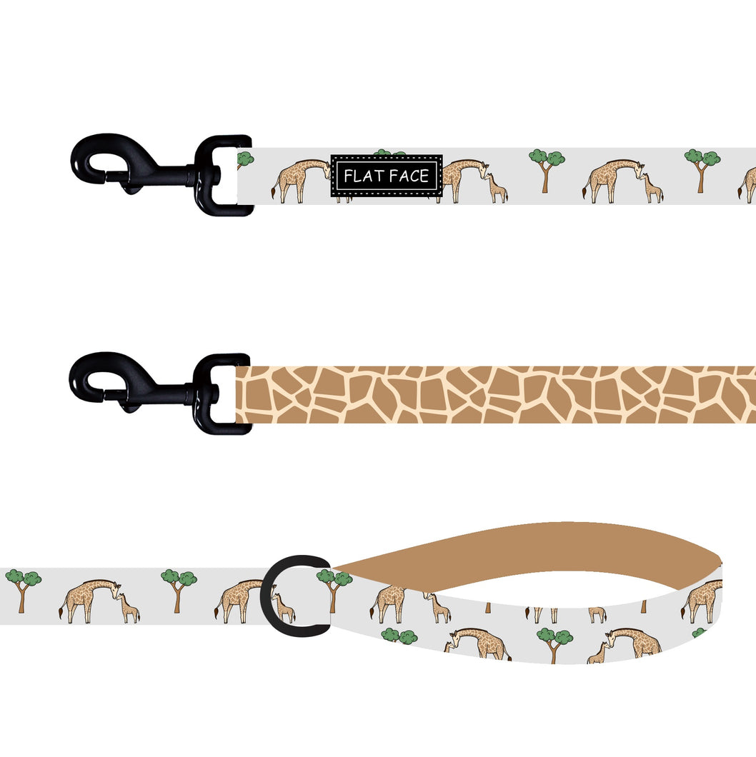 Flat Face Duo Reversible Leash / Lead - Theo the Giraffe - Flat Face