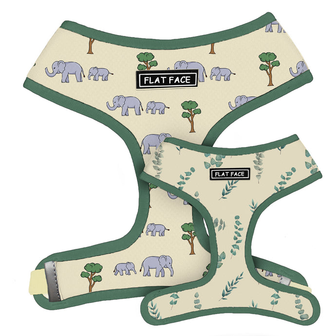 Flat Face Duo Reversible Harness - Baby Elephant - Flat Face